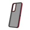 Samsung Galaxy A55 5G Kristály Fekete piros tok - 1. kép