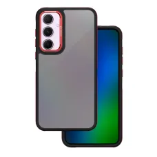 Samsung Galaxy A55 5G Kristály Fekete piros tok