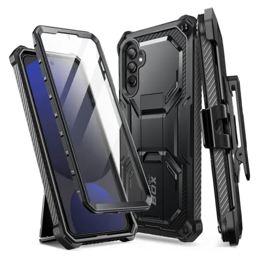 Samsung Galaxy S24 FE fekete tok SUPCASE IBLSN ARMORBOX