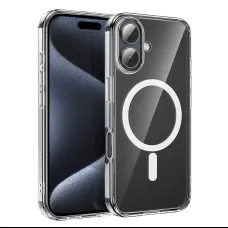 Borofone BI5 Ice Shield mágneses iPhone 16 átlátszó tok