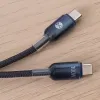 Forever Ombre kábel USB-C - USB-C 1,0 m 100W fekete - 3. kép