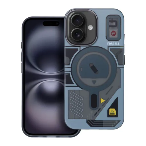 FORCELL F-PROTECT Levels Dual Layer 4D technológiával, Katonai ejtési teszt kompatibilis, MagSafe támogatással az IPHONE 16 számára - cyber szürke tok