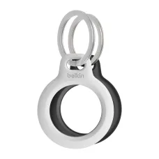 Belkin Biztonságos Tartó Kulcstartóval - Airtag - 2 Darab - Fekete/Fehér