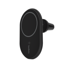 Belkin BOOST CHARGE mágneses vezeték nélküli autós szellőzőre rögzíthető tartó + autós töltő - CLA - fekete