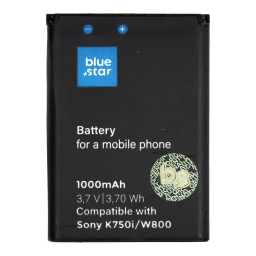 BLUE STAR PREMIUM akkumulátor SONY ERICSSON K750i / W800 / W550i / Z300 1000 mAh-hoz