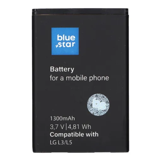 BLUE STAR PRÉMIUM akkumulátor LG L3 / L5 / P970 Optimus Black / P690 Optimus Net készülékhez 1300 mAh