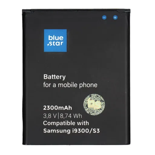 BLUE STAR PREMIUM akkumulátor SAMSUNG S3 I9300 2300 mAh-hoz