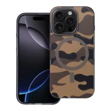 FORCELL F-PROTECT Levels 4D technológiával és katonai ejtésteszttel, MagSafe kompatibilis IPHONE 16 PLUS tok sivatagi álcázás