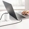 Ugreen US255 50123 USB-C (egyenes) / USB-C (szögletes) PD QC kábel 60W 3A 1m - szürke - 1. kép