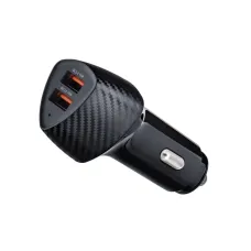 FORCELL F-ENERGY Carbon CC50-2A autós töltő 2 x USB A QC3.0 3A 36W fekete