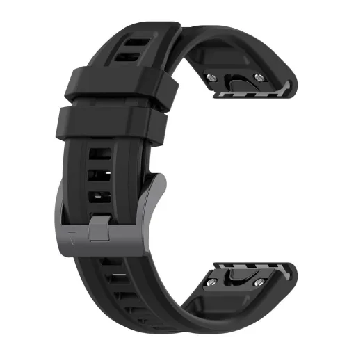 Szilikon szíj GARMIN FENIX 3 / 3HR / 5X / 6X / 6X Pro / 7X / 7X Pro fekete (9)