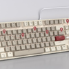 MageGee MK-STAR mechanikus gaming billentyűzet (retro fehér-szürke) - 3. kép