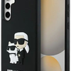Karl Lagerfeld 3D Gumis Karl és Choupette Tok Samsung Galaxy S24 FE Fekete thumbnail