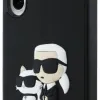 Karl Lagerfeld 3D Gumis Karl és Choupette Tok Samsung Galaxy S24 FE Fekete - 0. kép