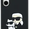 Karl Lagerfeld 3D Gumis Karl és Choupette Tok Samsung Galaxy S24 FE Fekete - 1. kép