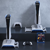 PS5 hűtőállomás és kettős kontroller töltő Kiwi Home PB01 fehér, - 0. kép