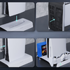 PS5 hűtőállomás és kettős kontroller töltő Kiwi Home PB01 fehér, - 2. kép
