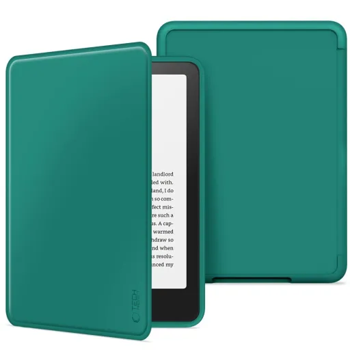 TECH-VÉDŐ FLIPTOK KINDLE PAPERWHITE VI / 6 / COLORSOFT / ALÁÍRÁS KIADÁS JADE ZÖLD tok