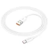 Borofone Kábel BX102 Winner - USB + Type C to Type C - PD 60W 1 méter fehér - 4. kép