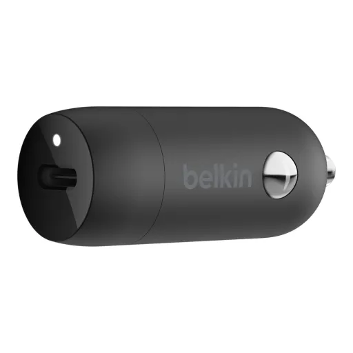 Belkin BOOST TÖLTŐ 20W USB-C PD Egyportos Autós Töltő - Fekete