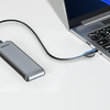 NVMe Ház USB 3.2 10Gbps FIDECO M210CP (szürke) - 1. kép