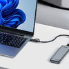 NVMe Ház USB 3.2 10Gbps FIDECO M210CP (szürke) - 2. kép