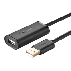 UGREEN US121 USB 2.0 hosszabbító kábel, aktív, 15m (fekete),