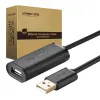 UGREEN US121 USB 2.0 hosszabbító kábel, aktív, 15m (fekete), - 4. kép