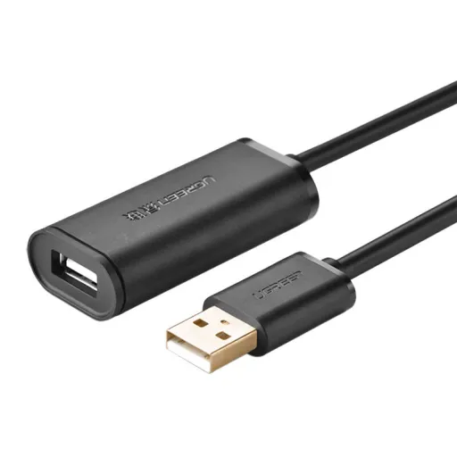 UGREEN US121 USB 2.0 hosszabbító kábel, aktív, 15m (fekete),