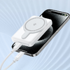 Mágneses powerbank Vention FHSB0 5000mAh 20 W + USB-A - USB-C kábel (fekete) - 2. kép