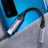 USB-C M - 3.5mm Jack DAC adapter Vention 1M (Szürke) - 0. kép