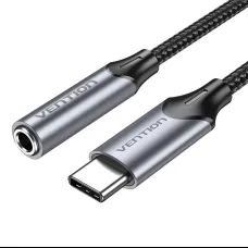 USB-C M - 3.5mm Jack DAC adapter Vention 1M (Szürke)