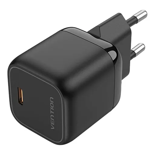 Vention FAKB0-EU 1-port USB-C GaN (30W) Fekete hálózati töltő