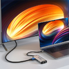USB-C - USB-C Dokkoló Állomás, 3x USB3.0, PD 0.15m Vention THAHB, szürke - 2. kép