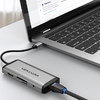 USB-C - USB-C Dokkoló Állomás, 3x USB3.0, PD 0.15m Vention THAHB, szürke - 4. kép