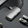 USB-C Dokkolóállomás HDMI, VGA, USB 3.0, PD 0.15m Vention TOAHB, szürke - 0. kép