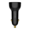 LDNIO C101 autós töltő, USB + USB-C, 100W + USB-C - Lightning kábel (Fekete) - 1. kép
