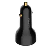 LDNIO C101 autós töltő, USB + USB-C, 100W + USB-C - Lightning kábel (Fekete) - 4. kép