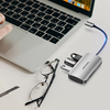 USB-C 3x USB3.0 Dokkolóállomás, SD, TF, PD 0,15m Vention TNHHB, szürke - 2. kép