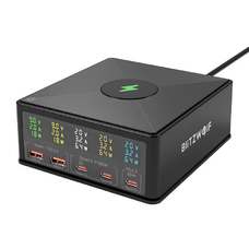 Blitzwolf 868H Hálózati töltő, 2xUSB-A, 3xUSB type-C, 160W (fekete)