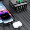 Blitzwolf 868H Hálózati töltő, 2xUSB-A, 3xUSB type-C, 160W (fekete) - 4. kép