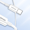 USB-C-USB-C kábel VFAN P02, 1m (fehér) - 2. kép