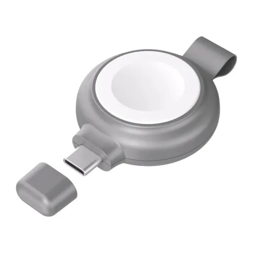 INVZI Mágneses Vezeték Nélküli Töltő, NVZAWC01, Apple Watch-hoz, 5W, MFi Tanúsítvánnyal, USB-C Porttal