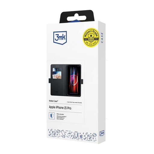 3mk Wallet tok Samsung Galaxy S25 Ultra - Fekete 3mk Wallet tok Samsung Galaxy S25 Ultra - Fekete