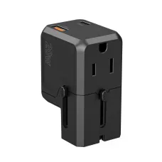 Choetech PD6038 USB-C USB-A PD 20W Utazó Töltő USA EU UK AU - Fekete