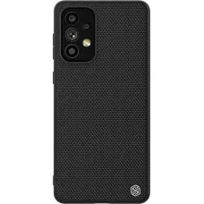 Nillkin Textured Case tartós, megerősített tok gélkerettel és nejlon hátlappal Samsung Galaxy A73 fekete tok