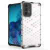 Honeycomb tok páncél borítású gél kerettel Samsung Galaxy A73 fekete tok - 0. kép