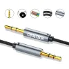 Choetech AUX002 kábel mini jack 3.5mm (férfi) / mini jack 3.5mm (férfi) 1.2m - fekete - 2. kép