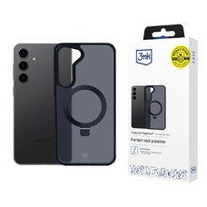 3mk Smoke Case Mag&Stand Samsung Galaxy S24 tok - fekete