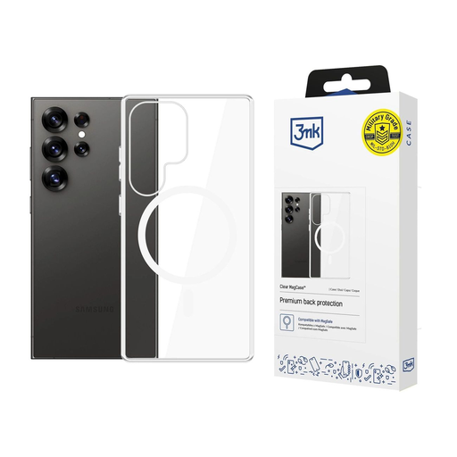 3mk Clear MagCase Samsung Galaxy S25 Ultra tok - átlátszó 3mk Clear MagCase Samsung Galaxy S25 Ultra tok - átlátszó